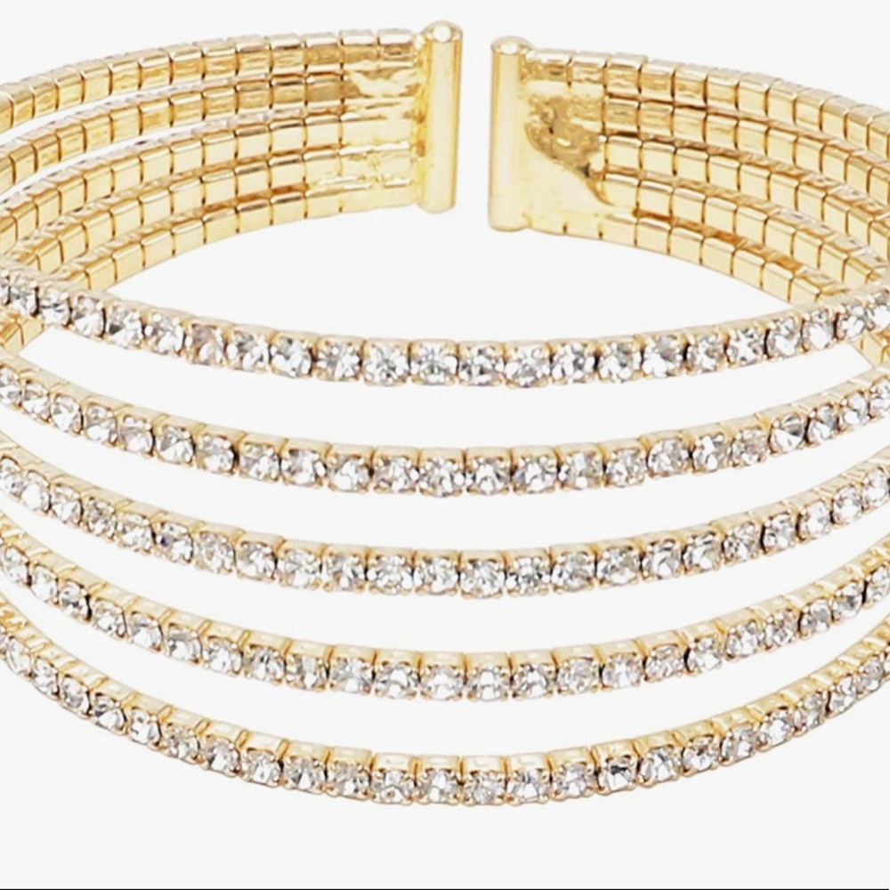 Rhinestone Statement Bracelet